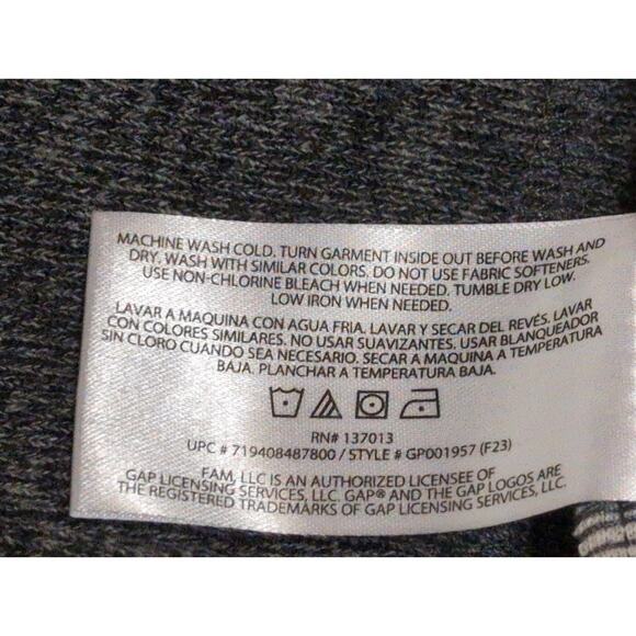 Gap Men's Half Zip Pullover Mock Neck Grey Sweater Long Sleeve Small - Picture 6 of 7